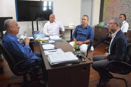 Visita do Secretario de Cultura do Estado Bruno Monteiro ao Prefeito Jose Ronaldo e Secretarios Foto ACM (2)
